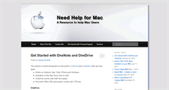 Desktop Screenshot of needhelp4mac.com